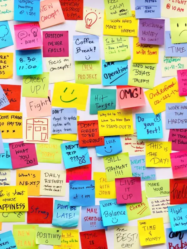 The Note Coffee in Hanoi, Vietnam - a coffee shop covered in sticky notes