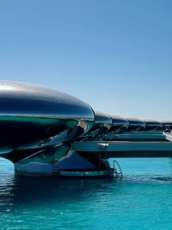 Shebara Resort in Tabuk, Saudi Arabia - UFO resort over water