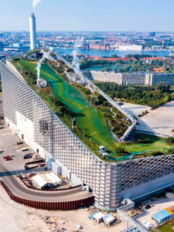 Power Plant Ski Slope in Copenhagen, Denmark - unusual place to ski